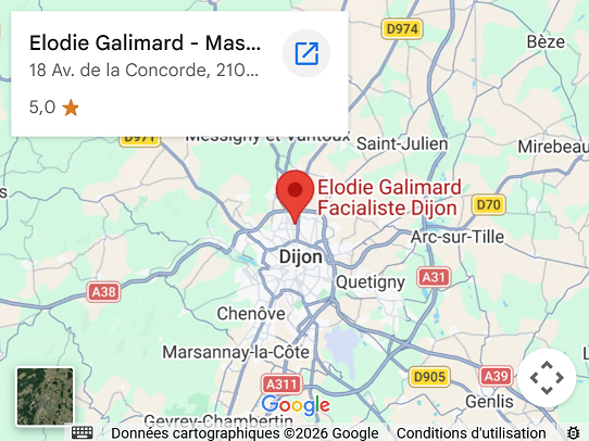 Voir l'institut Elodie Facialiste sur Google Maps